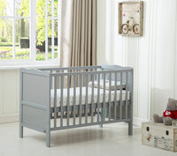 mcc direct Wooden Baby Cot Bed "Orlando" & Water repellent Mattress