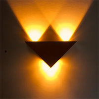 Brushed Silver Triangle Sconce