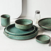 Retro Green Ceramic Dinnerware