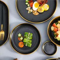 Gilt Rim Porcelain Dinnerware