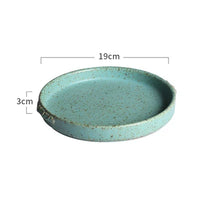 Retro Green Ceramic Dinnerware