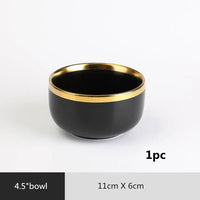 Gilt Rim Porcelain Dinnerware
