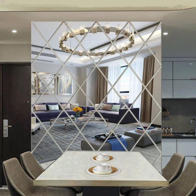 Geometric Diamond Mirror Stickers