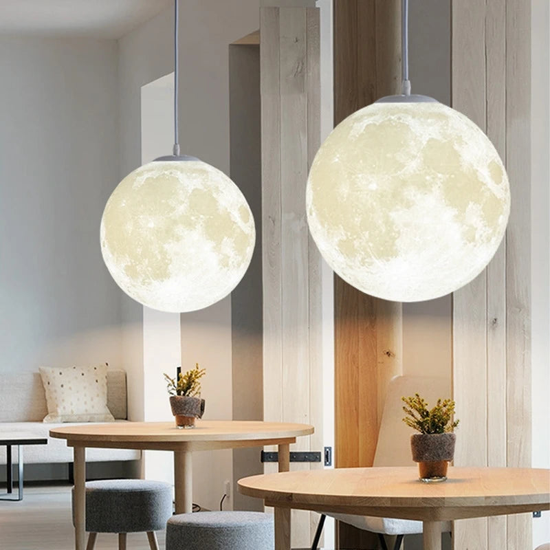 3D Moon Pendant Lamp