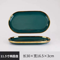 Golden Rim Ceramic Tableware