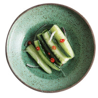 Retro Green Ceramic Dinnerware