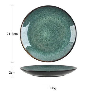 Peacock Glazed Dinnerware Set