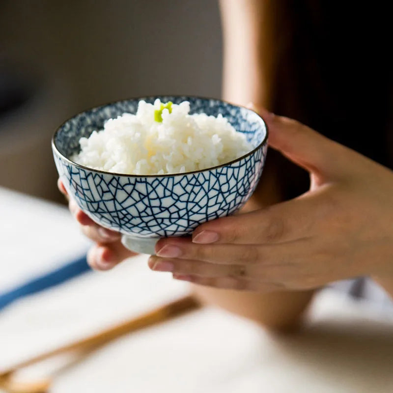 Japanese Blue Dinner Set