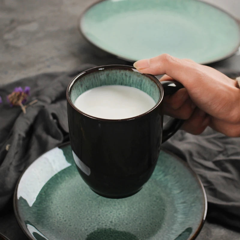 Peacock Glazed Dinnerware Set