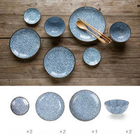 Japanese Blue Dinner Set