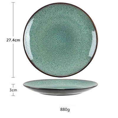 Peacock Glazed Dinnerware Set