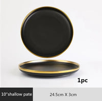 Gilt Rim Porcelain Dinnerware
