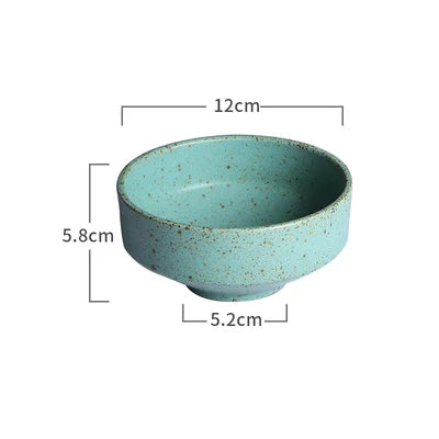 Retro Green Ceramic Dinnerware