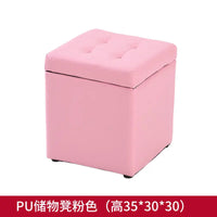 Folding Storage Ottoman Stool