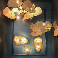 Handwoven Bamboo Rattan Chandelier