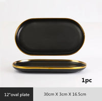 Gilt Rim Porcelain Dinnerware