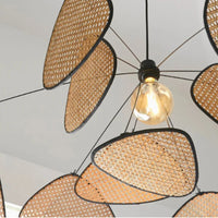 Handwoven Bamboo Rattan Chandelier