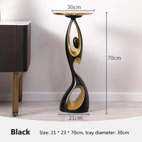 Abstract Resin Side Table
