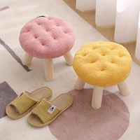 Flower Stool, Footstool, Shoe Changing Stool, Sofa, Coffee Table, Low Stool, Small Round Stool, Living Room, Bedroom