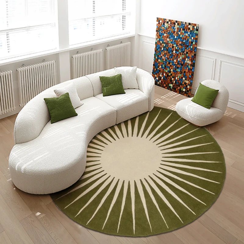 Geometric Round Lounge Rug