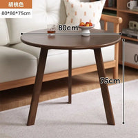 Rubber Wood Round Coffee Table
