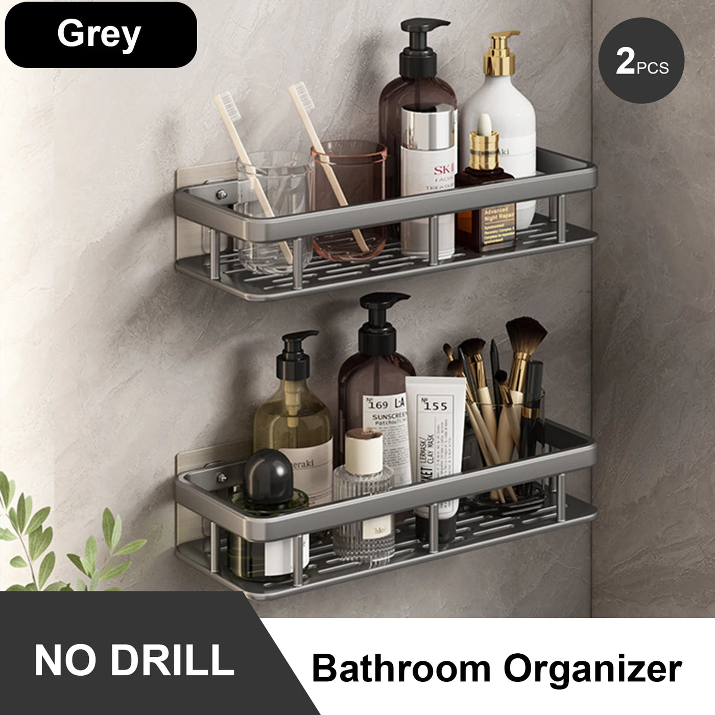 Rust-Resistant Bathroom Storage Shelf