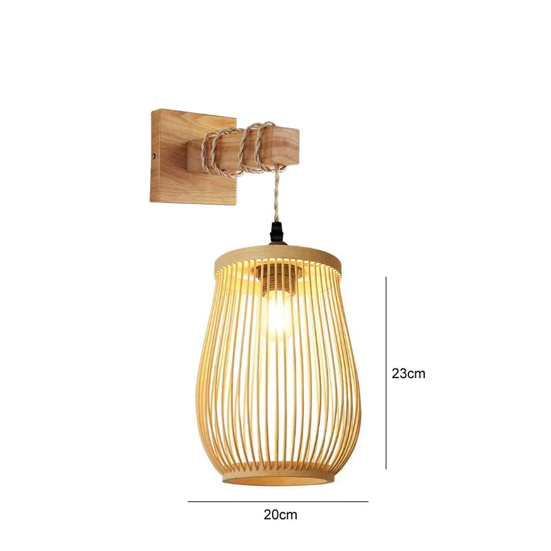 Handwoven Rattan Pendant Light