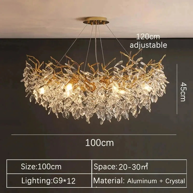 Crystal Kitchen Island Chandelier