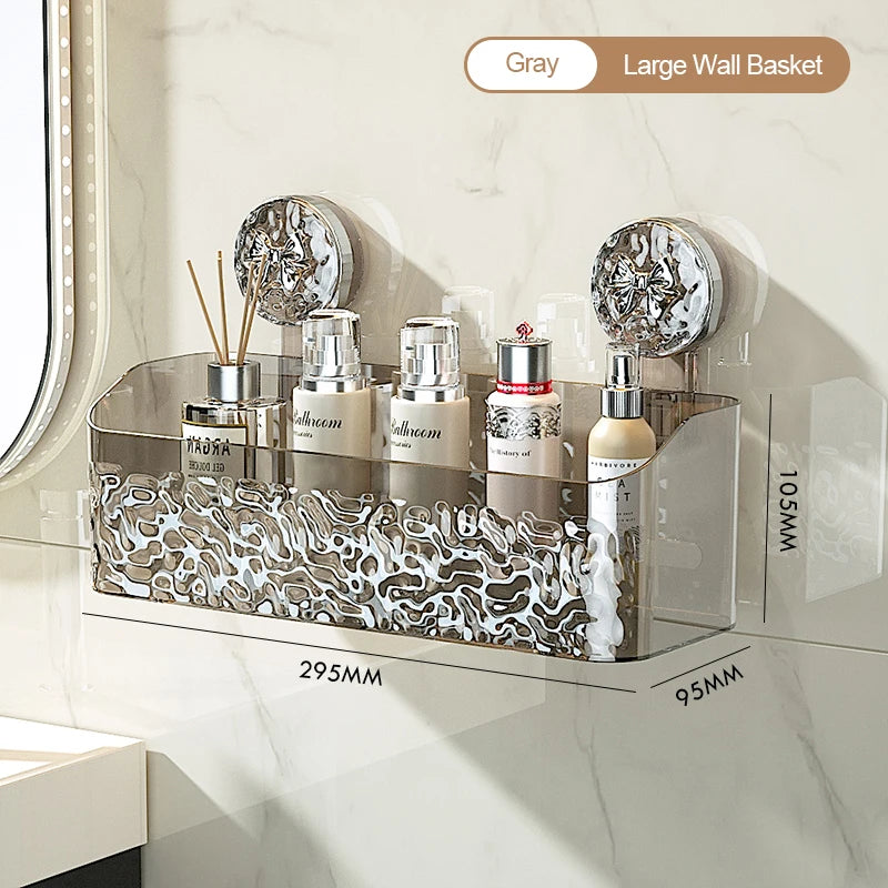 Glacier Suction Bathroom Shelf