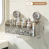 Glacier Suction Bathroom Shelf