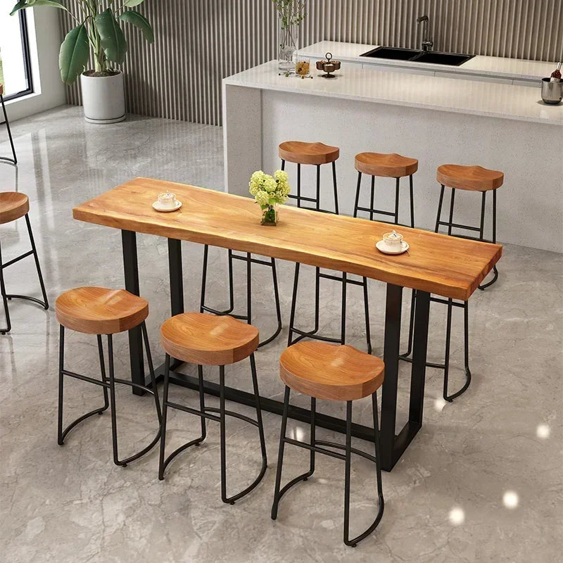 Iron Wood Bar Stool