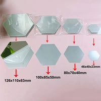 Hexagon Acrylic Mirror Stickers