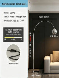 Adjustable Chrome Floor Lamp