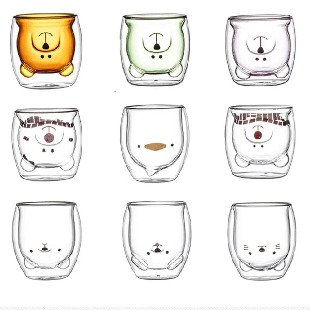 Animal Double Wall Mug