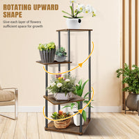EFAN 4/5/6 Tier Plant Stand Indoor Metal Plant Shelf for Multiple Plants Small Corner Flower Stand for Patio Garden Balcony Home