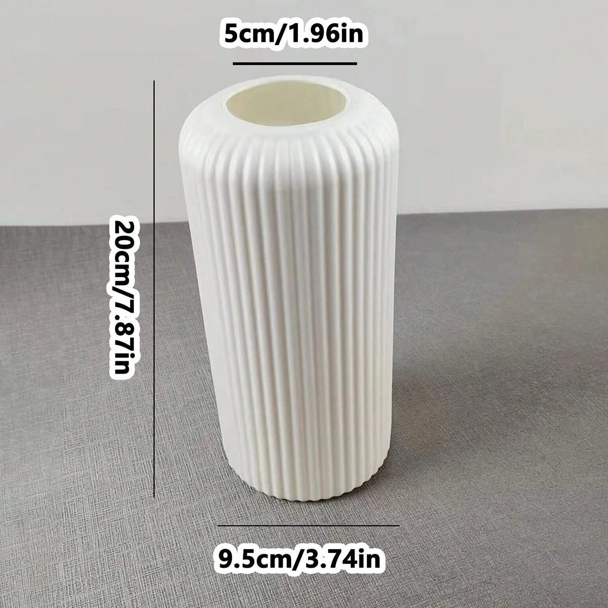 Striped Modern Plastic Vase