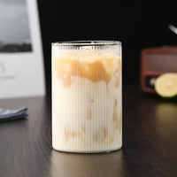 Vertical Ribbed Drinking Glass