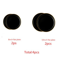 Gilt Rim Porcelain Dinnerware