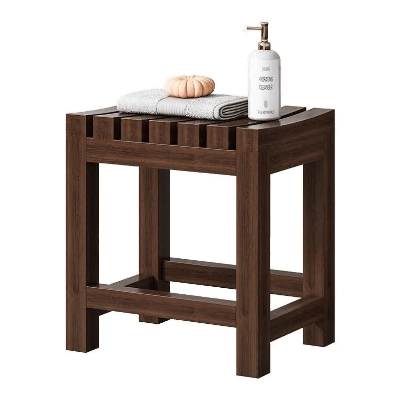 Bathroom Bathing Stool Solid Wood Stool Home-use Multi-functional Bathing Stool Non-Slip Stool Living Room Ottoman New Arrival