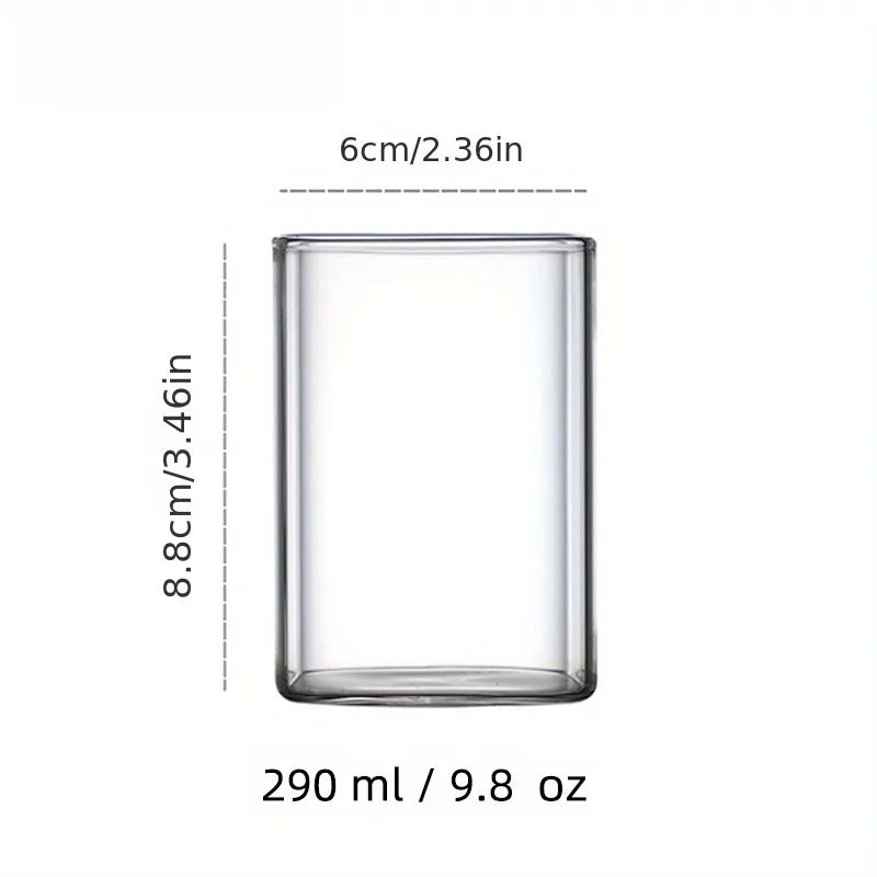 Square Iced Coffee Glass