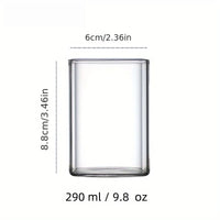 Square Iced Coffee Glass