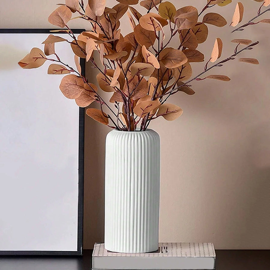 Striped Modern Plastic Vase