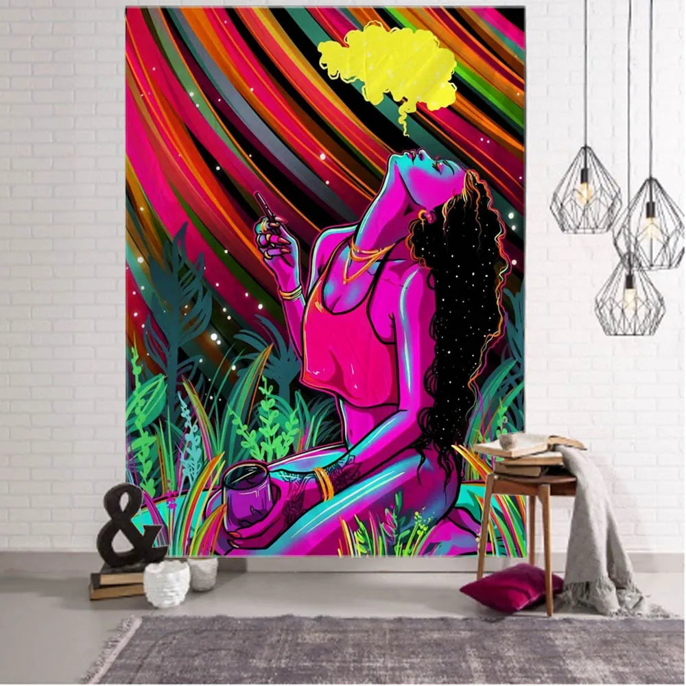 Psychedelic Oversized Wall Tapestry