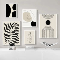 Abstract Boho Line Canvas