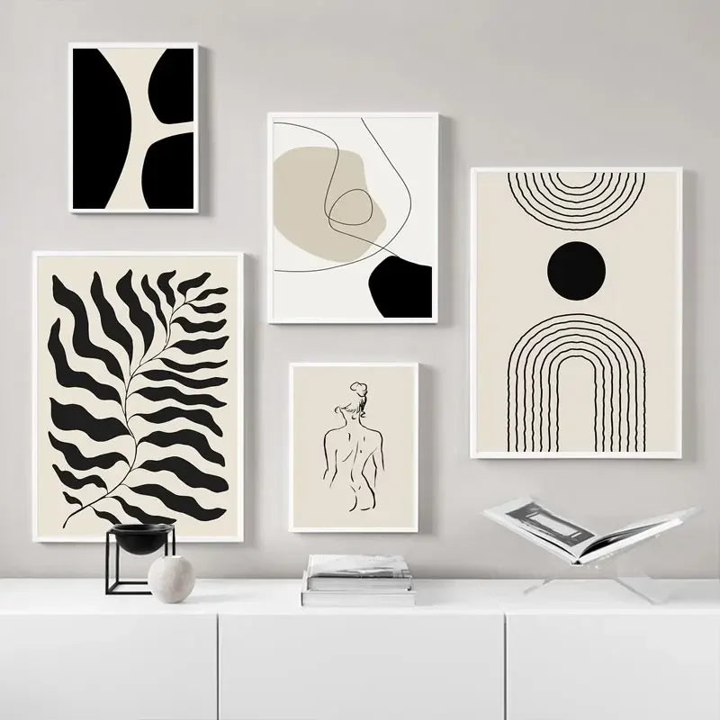 Abstract Boho Line Canvas