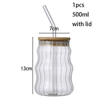 Bamboo Lid Glass Tumbler