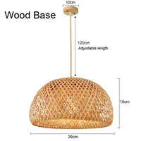 Handwoven Rattan Pendant Light