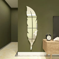 Feather Mirror Wall Art