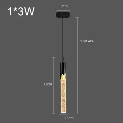 Crystal Drop Pendant Light