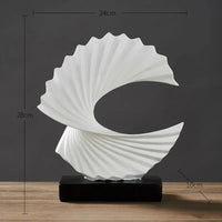 Golden Abstract Art Sculpture